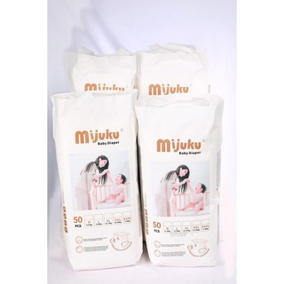 Combo 4 bịch bỉm/tã quần cao cấp mijuku m200 l200 xl200 xxl200