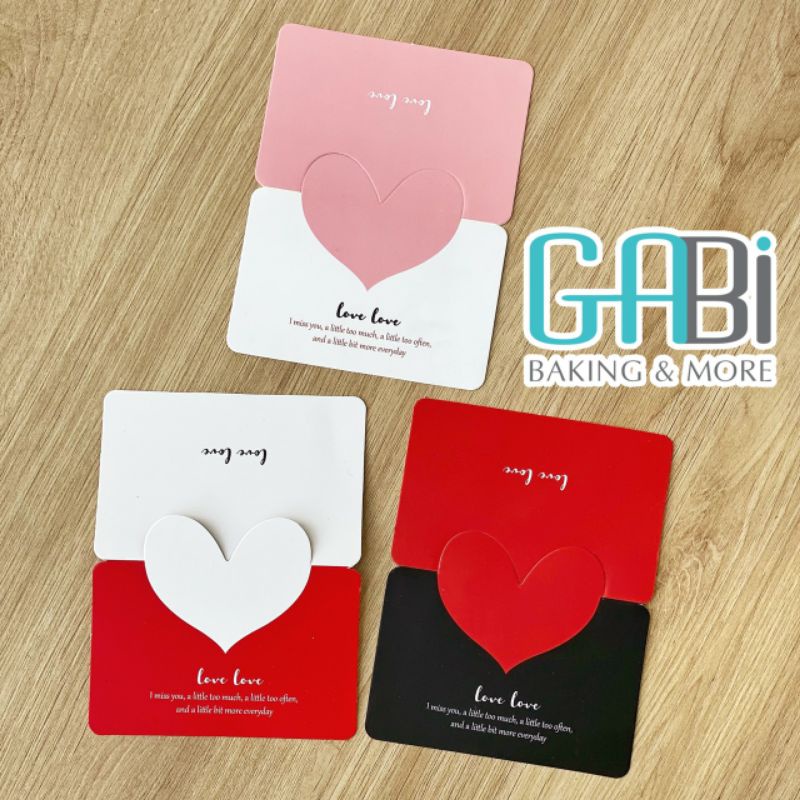 Thiệp và tag giấy Valentine (nhiều mẫu)