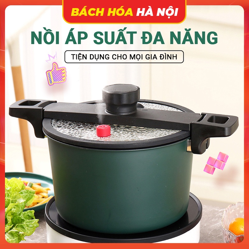 Nồi Áp Suất Chống Dính Đa Năng Dung Tích 4L Dùng Được Bếp Từ Siêu Gọn Nhẹ