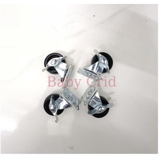 Bánh xe có chốt khoá(2 bánh có khoá, 2 bánh không có khoá)