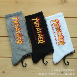 Tất vớ thrasher HUF ngọn lửa - CHẤT DÀY DẶN