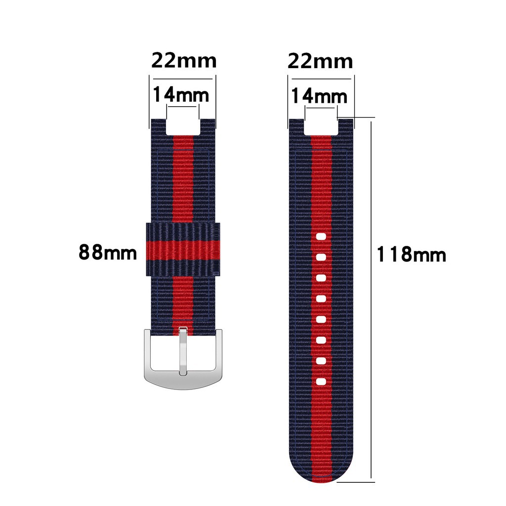 Dây Đeo Vải Sọc Thể Thao Cho Đồng Hồ Thông Minh Xiaomi Huami Amazfit Trex A1918