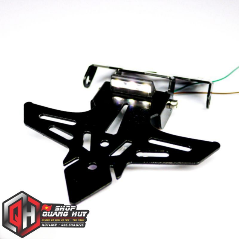 Bát biển số gập có đèn gắn Exciter 150 -155 , Winner - Winner X