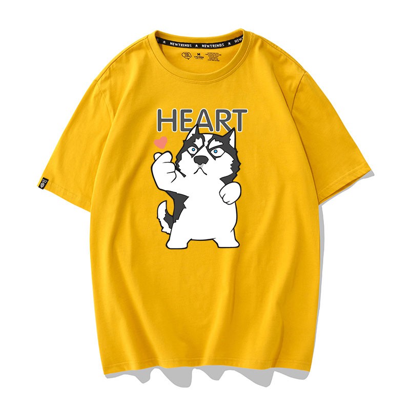 Áo Thun Husky Heart Unisex Nam Nữ