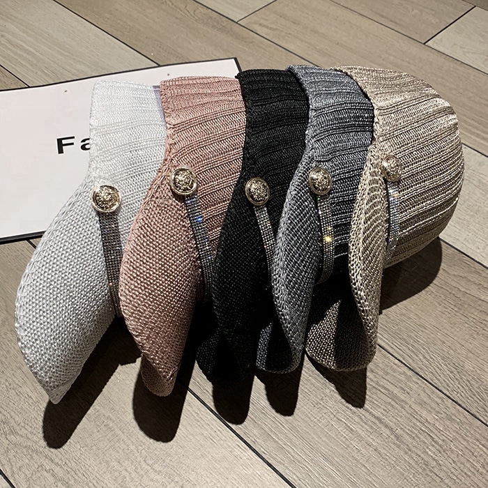 Korean style breathable faux stone cap for women