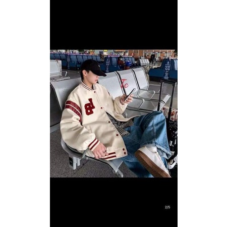Áo khoác bomber LB chất nỉ cotton Nam nữ mặc đẹp,độc lạ | BigBuy360 - bigbuy360.vn