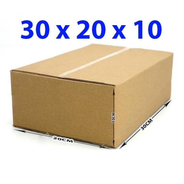 Combo 10 Hộp Hộp Giấy Carton Kích Thước  30x20x10 Cm Để Gói Hàng Hoá