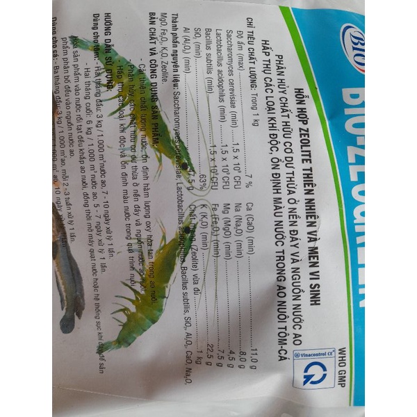 Bio zeogreen men vi sinh phân huy chất hữu cơ nền đáy ao bể cá hấp thụ khí độc tôm cua cá cảnh, ao hồ đầm thủy sản