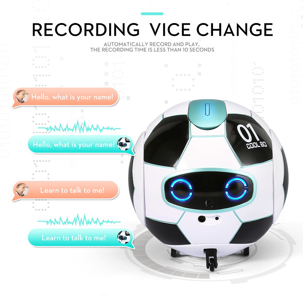 Bafada KUBO Vector Robot Conversation, Singing, Dancing, Running,  Intelligent Robot Remote Control RC Robot Speaking Robot Toys Gesture Sensing Robot Education Toy,Smart Children's Toys