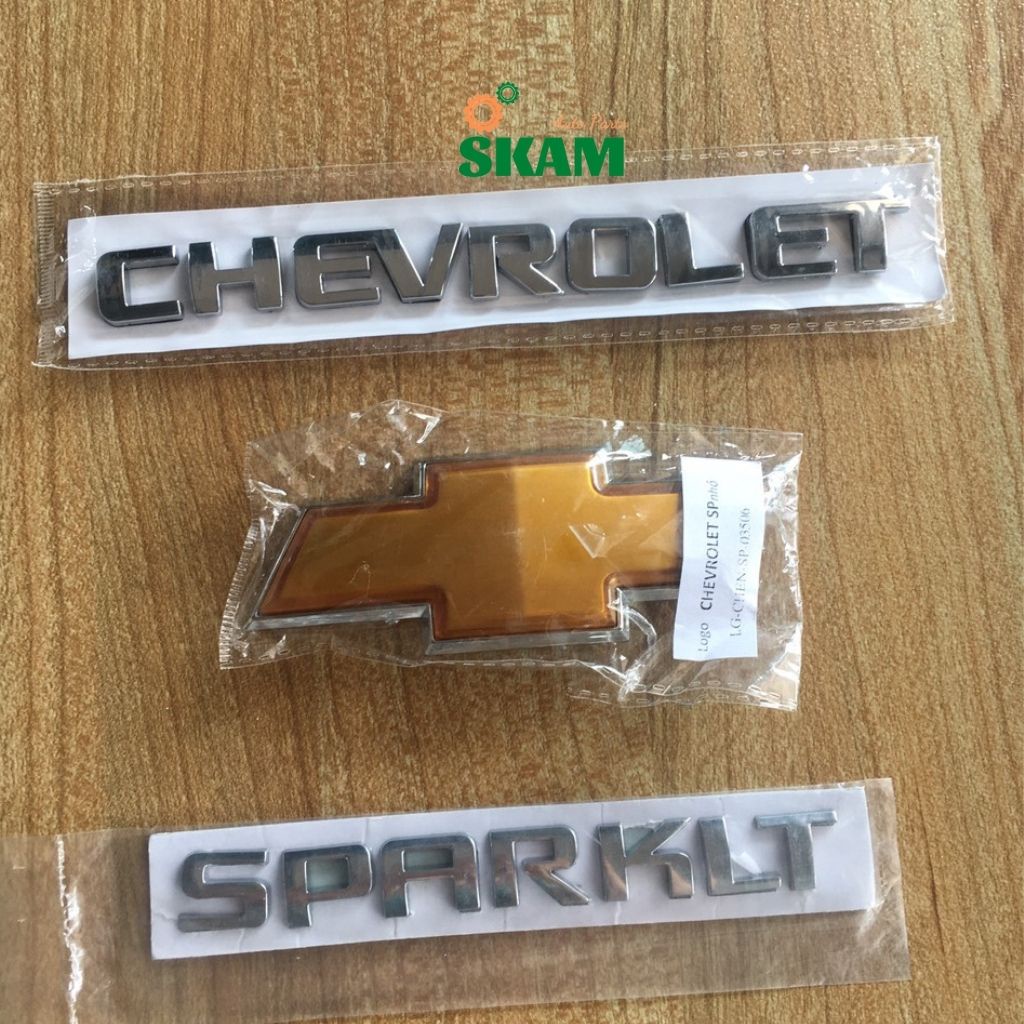 Tem dán - Decal - Logo chữ nổi CHEVROLET SPARK - Skam Autoparts