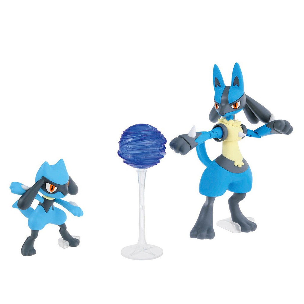 Bộ lắp ráp pokepla No 44 Riolu & Lucario