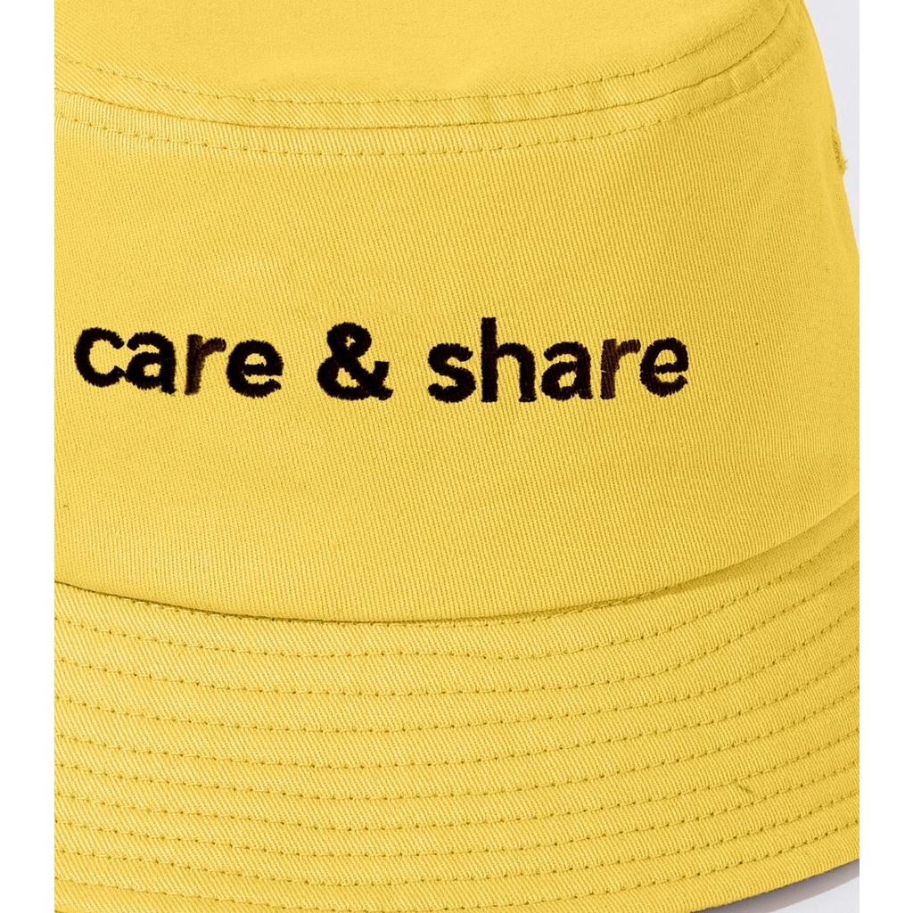 Mũ Bucket Hat thêu Care &amp; Share Typo thương hiệu Coolmate