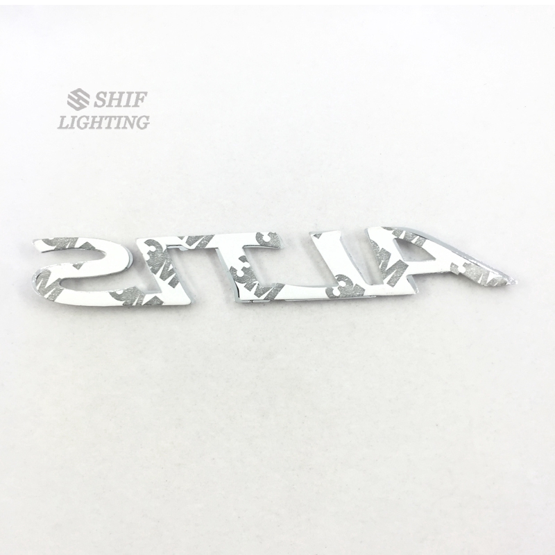 Nhãn dán ABS nổi họa tiết chữ ALTIS trang trí cho TOYOTA ALTIS