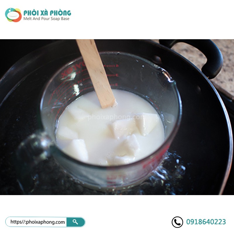 Phôi xà phòng Glycerin Trắng 1Kg | White Glycerin Melt and Pour Soap Base 1Kg | BigBuy360 - bigbuy360.vn