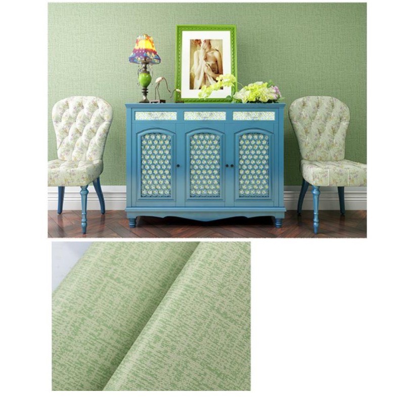 Decal giấy dán tường có sẵn keo dán khổ 45cm giả vải dán phòng khách, phòng ngủ decor siêu đẹp