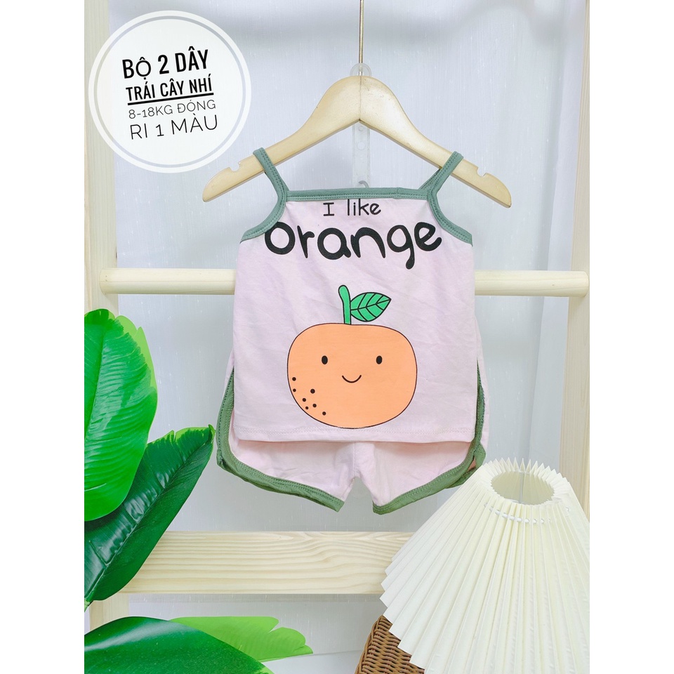 Bộ hai dây ORANGE cho bé gái 8-18kg