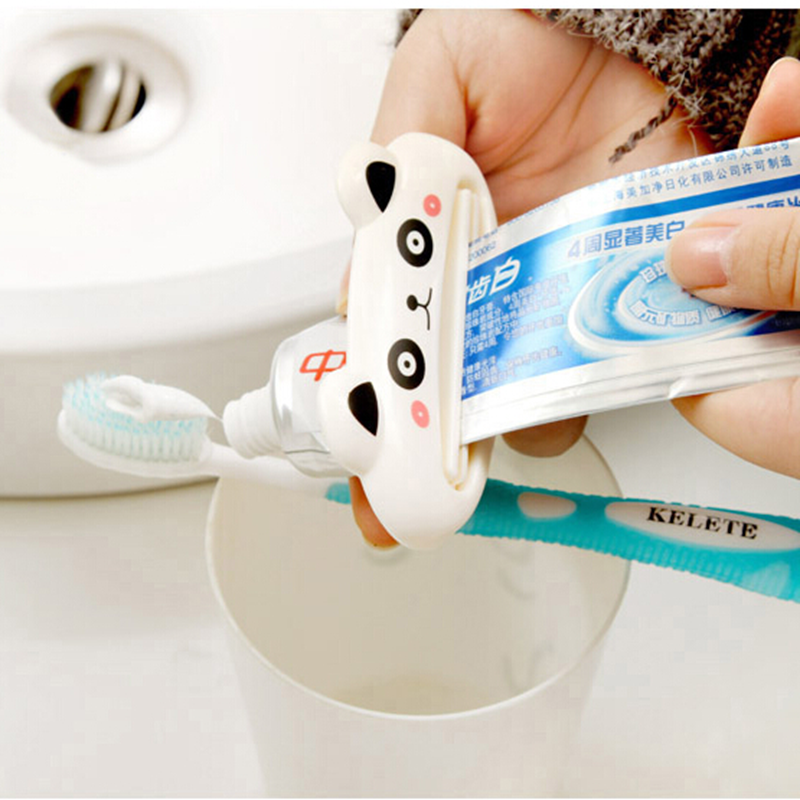 SUPO Depot ✨Toothpaste Squeezer Facial Cleanser Lotion Dispenser Easy to Hold Durable Bathroom Tool Cute Animal Design