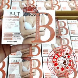 Hộp đựng 60 viên uống nở Ngực và Mông an toàn B-UP MIRACLE + Nhật