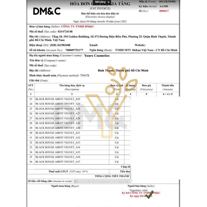 [Auth Hàn] Son Kem Black Rouge Air Fit Velvet Tint Ver 7 37.6g