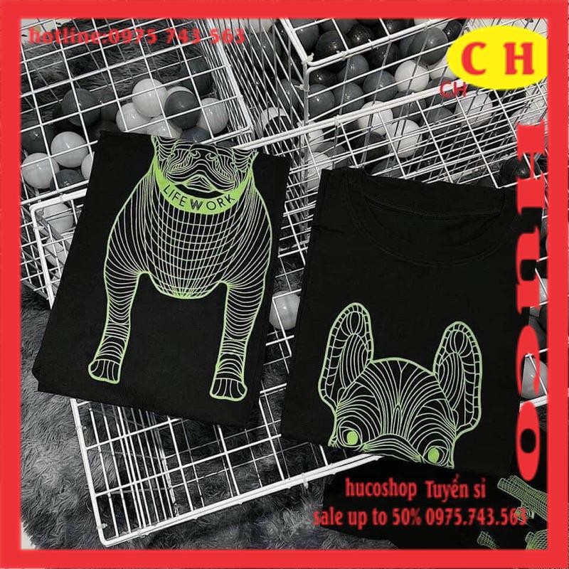 [MÃ HUCOPA011 giảm 5k từ 299k] ÁO THUN HÈ ÁO PHÔNG TAY LỠ FORM RỘNG cún life work 2 mặt chất cotton nam nữ unisex giá rẻ | BigBuy360 - bigbuy360.vn