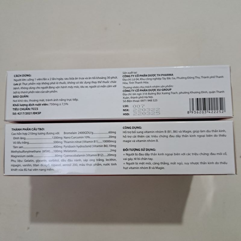 Viên bổ thần kinh ROH 15.000 Giảm đau mỏi cổ, vai gáy, tê bì chân tay_Hộp 30 viên