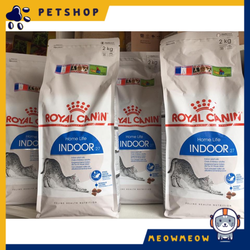 Hạt cho mèo Royal Canin Indoor | Túi 400g | Thức ăn khô cho mèo nhập khẩu Pháp.