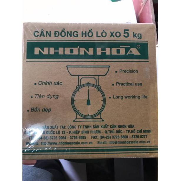 [CHÍNH HÃNG] Cân đồng hồ Nhơn Hòa loại 2kg 5kg 20kg 30kg