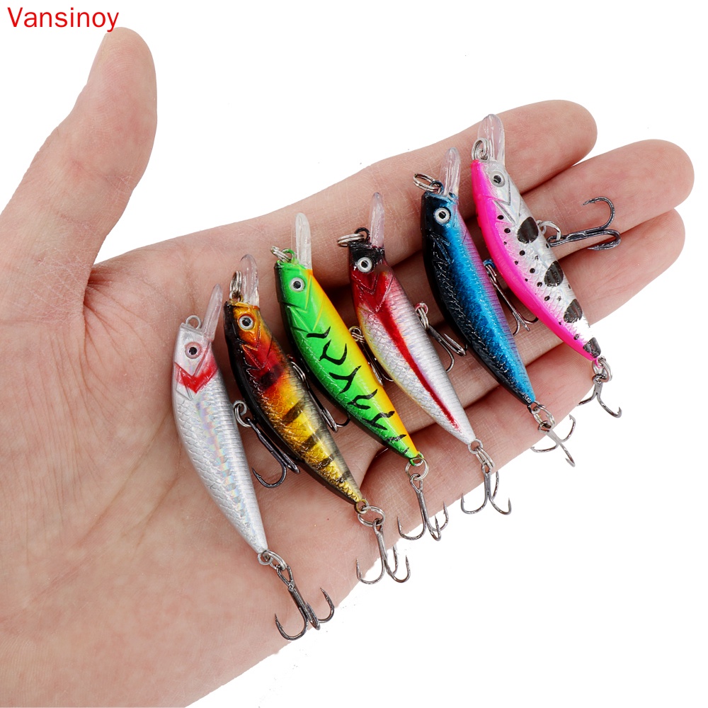 Mồi Câu Cá Giả 3D Bằng Nhựa Cứng 6cm 6.7g