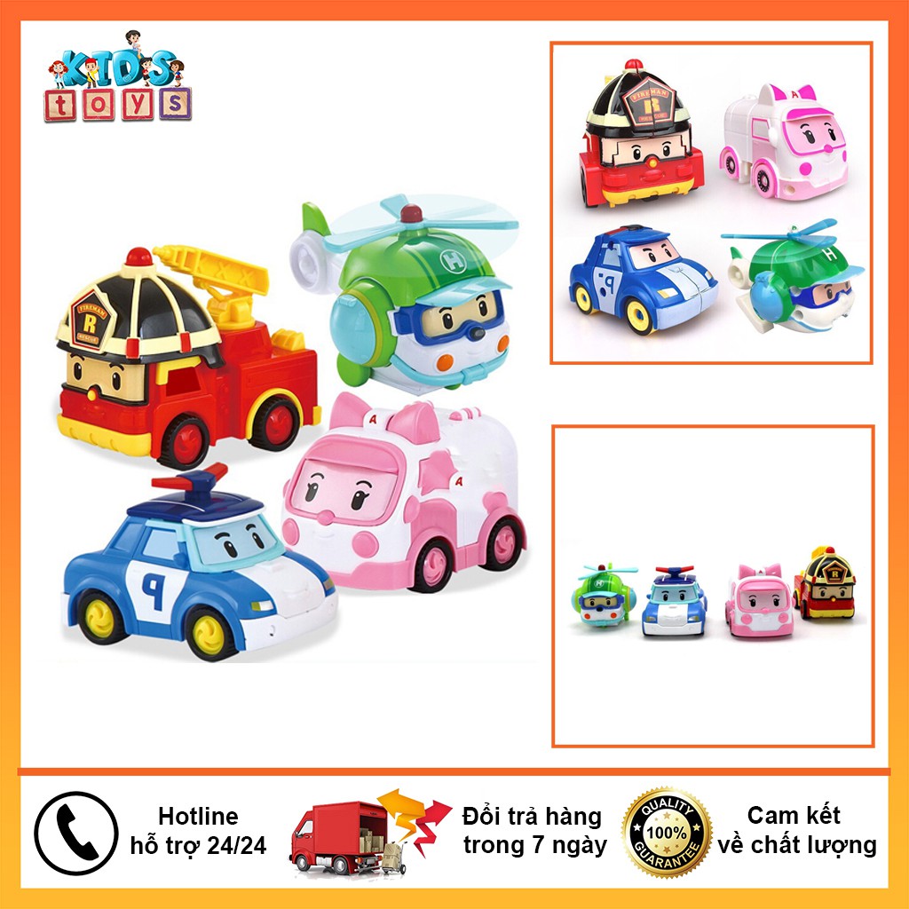 Đồ chơi Set 4 xe biệt đội Robocar Poli