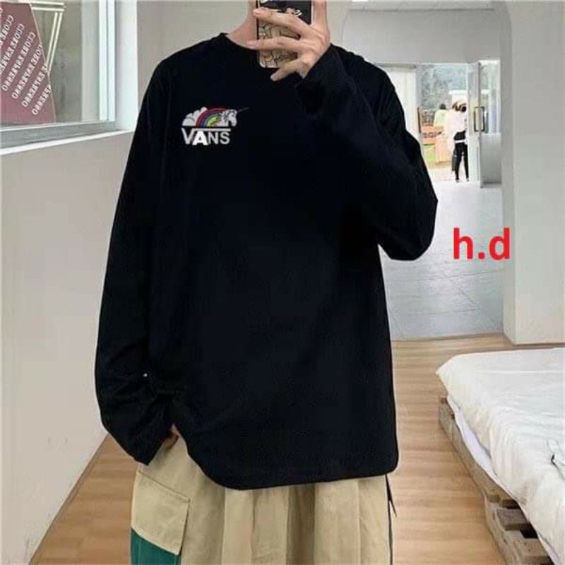 Áo Sweater cổ tròn dài tay bồng Ngựa X van, tim chữ, thun hoodie form rộng UlzzangChất đẹp Không Bai xù Trend