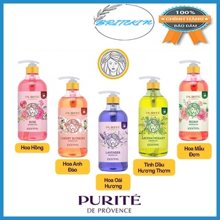 Dòng Gel Tắm Nước Hoa Pháp Purite - Purité De Prôvence Chai  500ml - 850ml