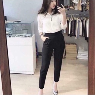 QUẦN BAGGY CẠP CHUN VẢI CÁT HÀN