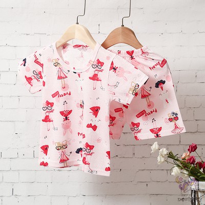 Set Áo Thun Tay Ngắn &amp; Quần Short Cho Bé Trai &amp; Gái