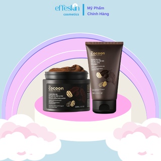 Tẩy da chết cà phê Cocoon cho làn da mềm mại & rạng rỡ 150ml Effe Skin