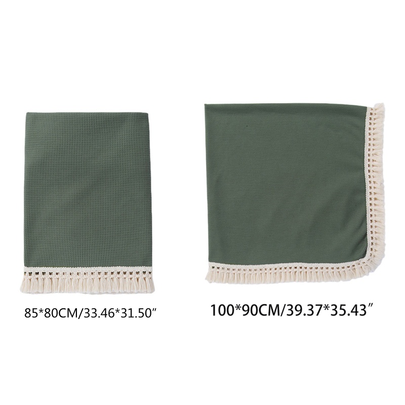 Chăn Quấn Em Bé Chất Liệu Cotton Mềm Mại Phối Tua Rua Phong Cách Hồi Giáo