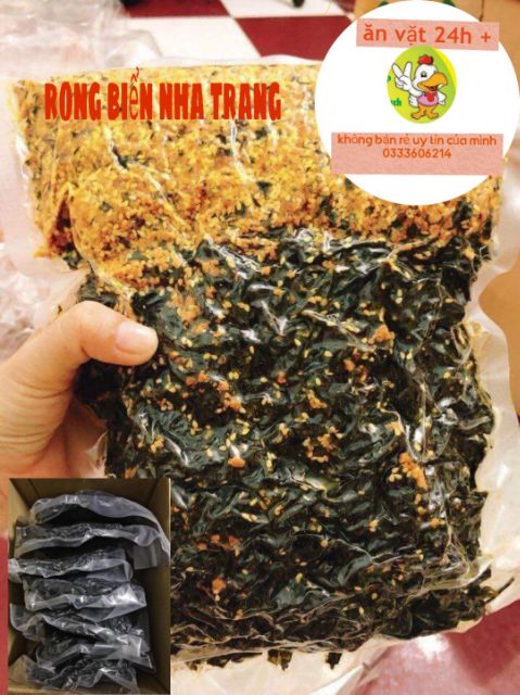 Mua Lẻ Giá Sỉ 100 Gram Rong Biển Cháy Tỏi Đặc Biệt Thơm Ngon Tiện Lợi