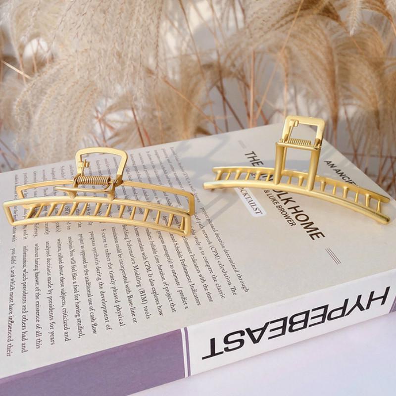 Kẹp Tóc Kim Loại Màu Vàng Thời Trang Hàn Quốc