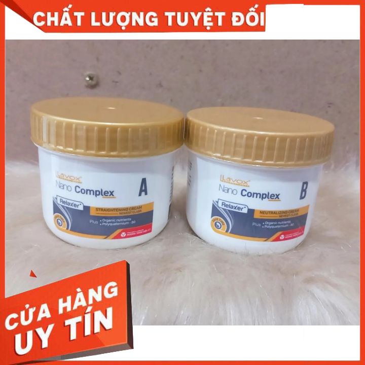 KEM DUỖI TÓC THẲNG LAVOX NANO COMPLEX( TÓC KHỎE )150 Ml×2