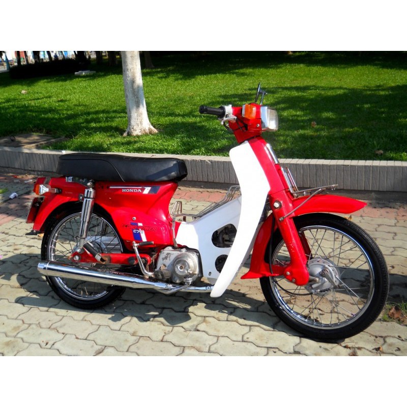 Bộ vỏ nhựa -dàn áo xe cub 82 -Super cub DD  màu ĐỎ CỜ KHÍT ) -cub 70 đời 1999 đến 2000- mủ trắng ABS loại 1