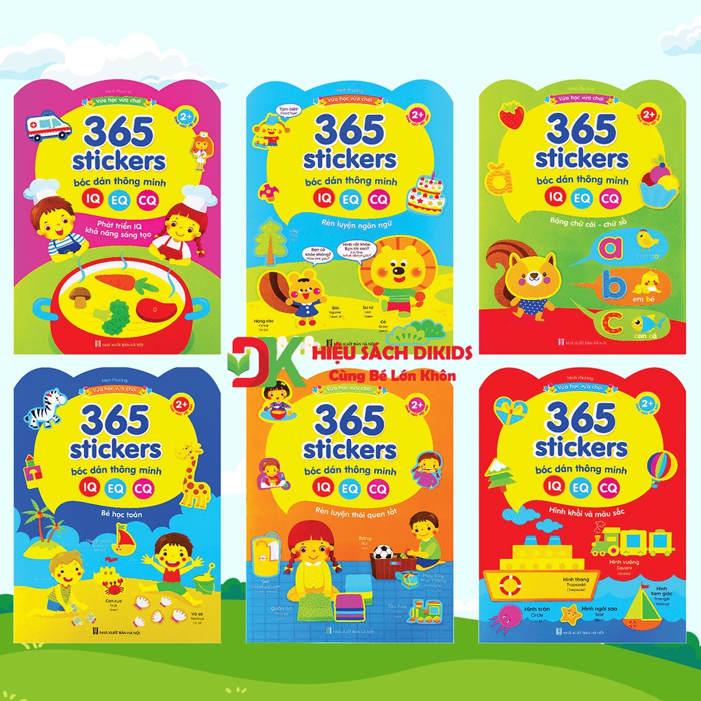 Sách - 365 sticker bóc dán thông minh song ngữ Anh Việt cho bé khám phá thế giới