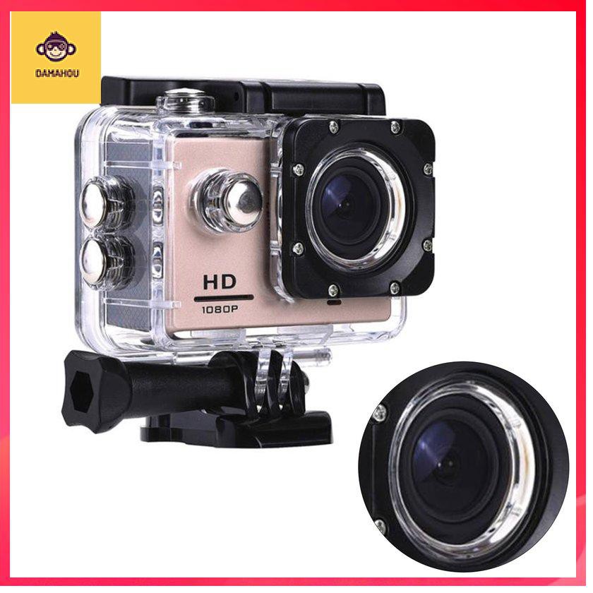 1 Set Camera Hành Trình 30m Mini Dv 1080p Bằng Nhựa Chống Thấm Nước Gắn Mũ Bảo Hiểm / Xe Đạp / Xe Hơi