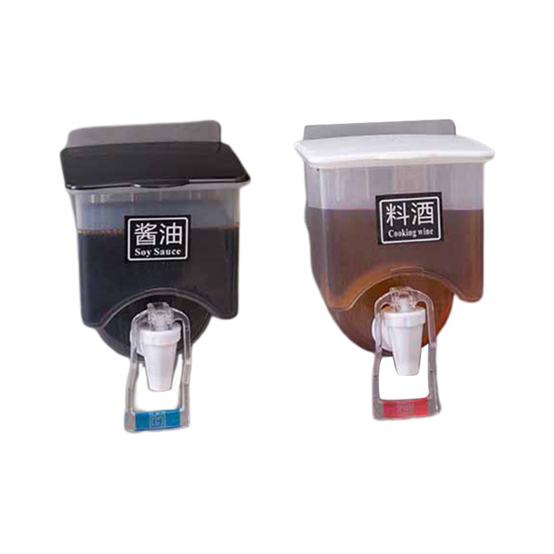 Hộp Đựng Dầu Ăn / Gia Vị Có Nắp Đậy Dạng Nhấn Đa Năng Tiện Dụng Cho Nhà Bếp