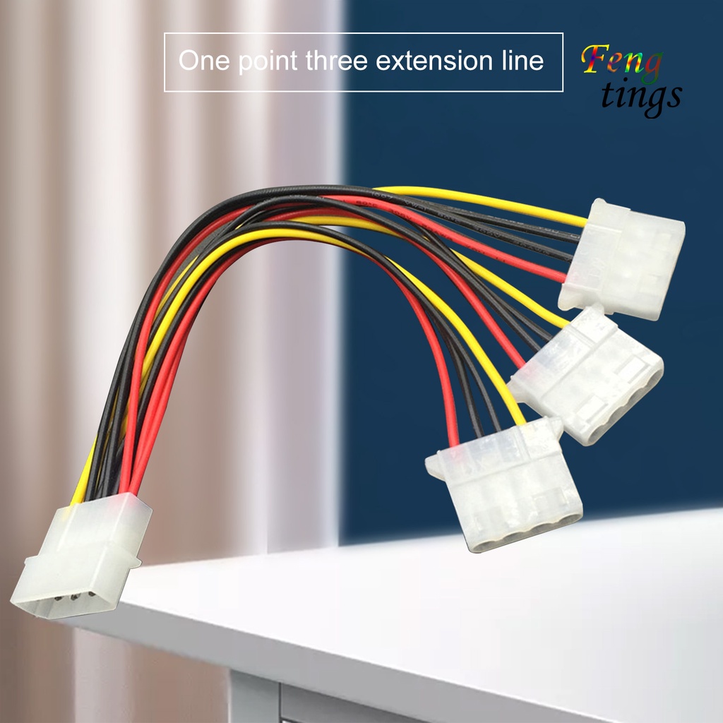 Dây Cáp Chuyển Đổi Nguồn Ide Sang Ide Molex Dài 20cm 4-pin 1-to-3 Cho Máy Tính