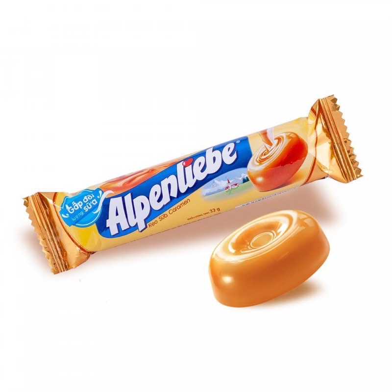 Kẹo thỏi Alpenliebe Dâu/Nho/Caramen , GOLIA Bạc hà 32g