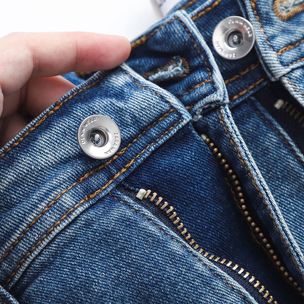 Quần jean dài nam ZARA xanh dơ (Form Slimfit,chất vải co dãn,ống quần 15 - 18cm,hàng Vnxk)-JZR 211049 | BigBuy360 - bigbuy360.vn