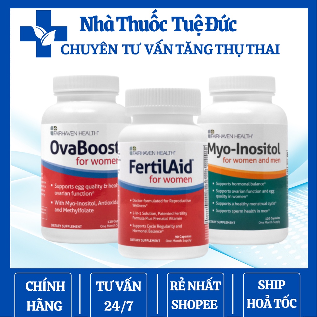 OvaBoost for Women 120 viên - tăng thụ thai nữ