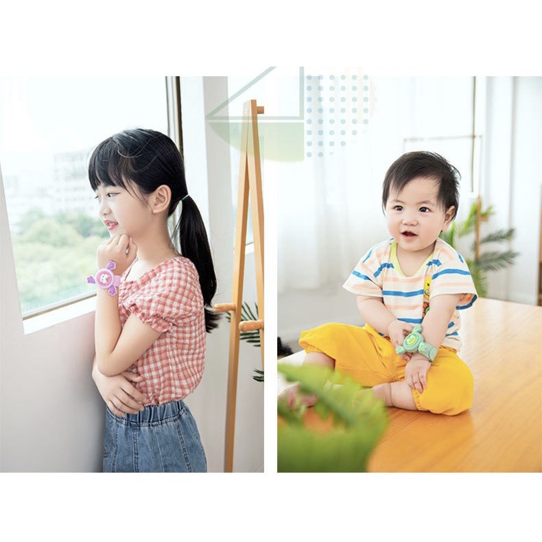 [Đồ chơi thông minh] Đồng hồ đeo tay chống muỗi silicon dạ quang cho bé Master Kids