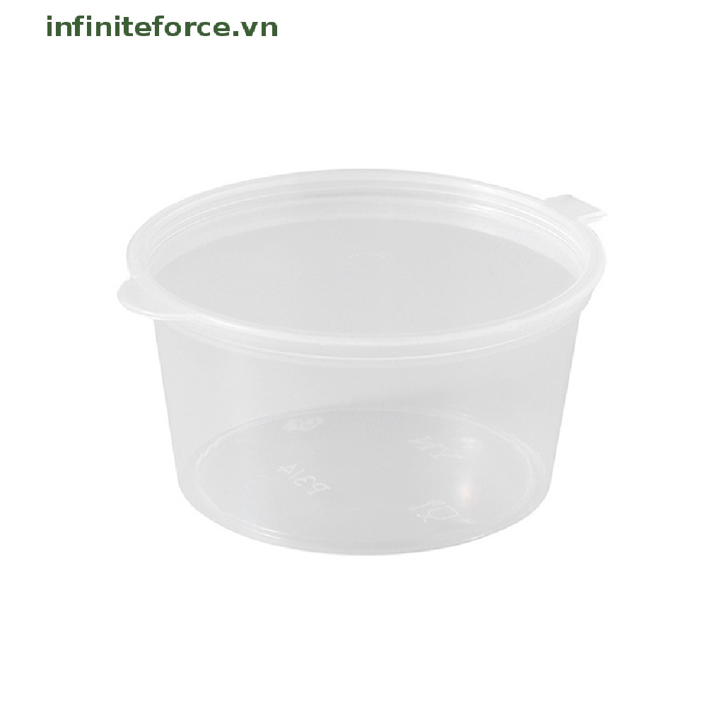 Set 50 Cốc Nhựa Đựng Nước Sốt 25ML Có Nắp Đậy Tiện Dụng