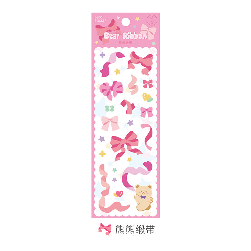 Korean stickers decorative ribbons and ribbons