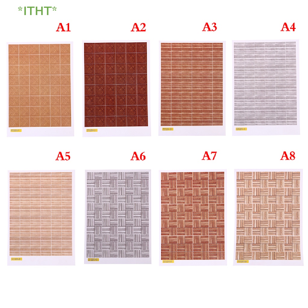 Sticker Dán Sàn Nhà Trang Trí Nhà Búp Bê 1: 12 Mới